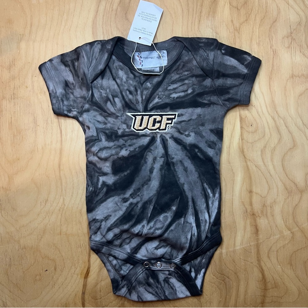 UCF Tie-dye Infant Girls Ruffle Bottom Bodysuit NWT
